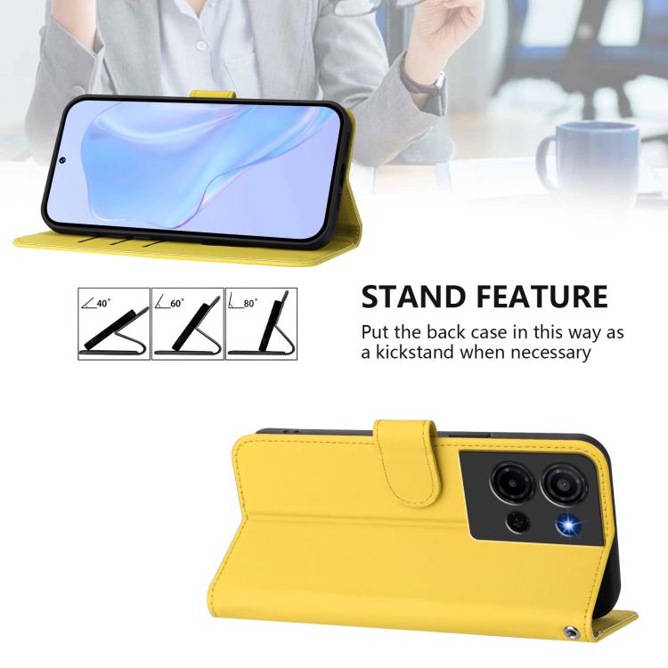 For TCL K32 5G / K33 5G Skin Feel Solid Color Leather Phone Case with Lanyard