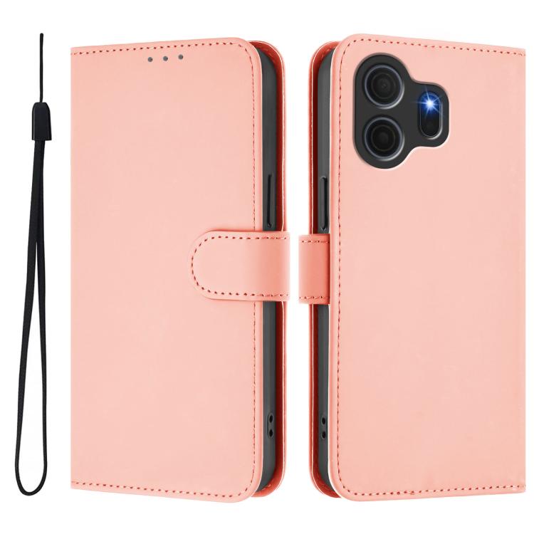 For TCL Nxtpaper 70 Pro 5G Skin Feel Solid Color Leather Phone Case with Lanyard