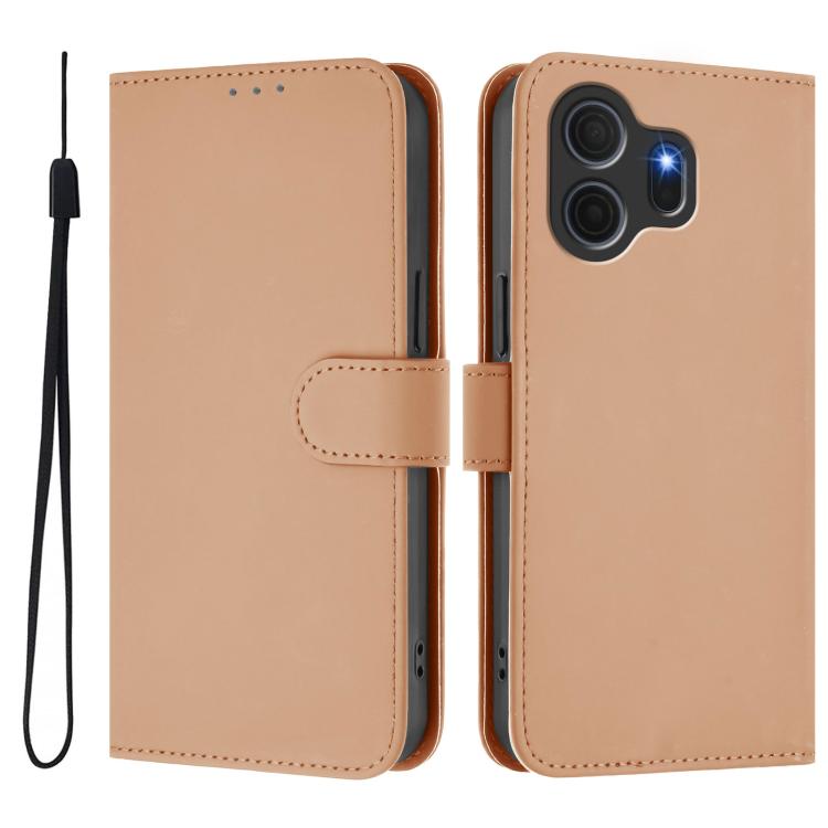 For TCL Nxtpaper 70 Pro 5G Skin Feel Solid Color Leather Phone Case with Lanyard