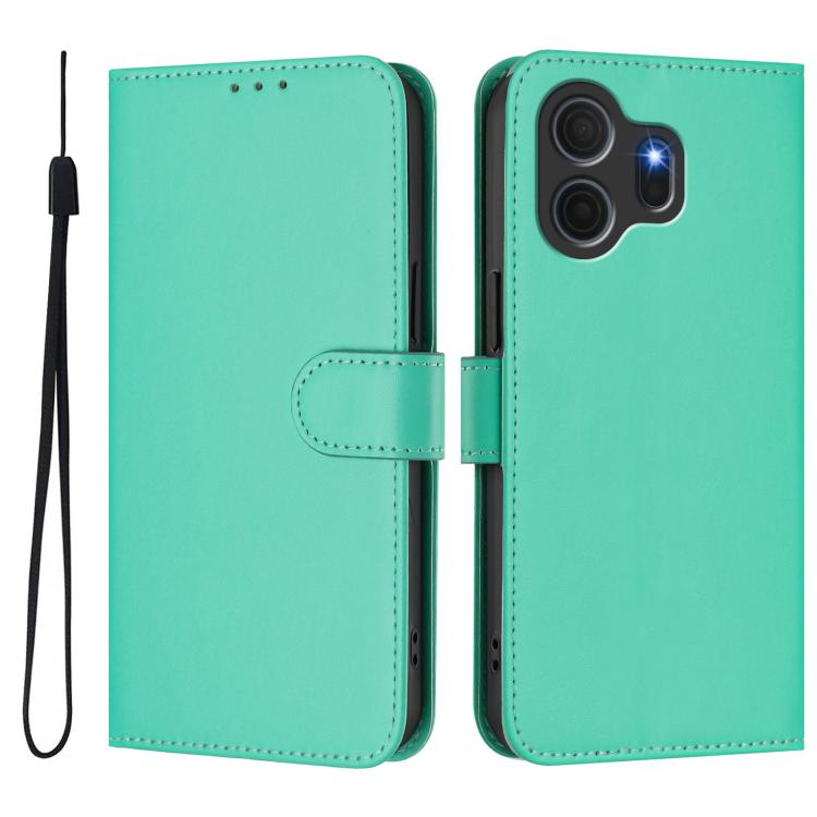 For TCL Nxtpaper 70 Pro 5G Skin Feel Solid Color Leather Phone Case with Lanyard