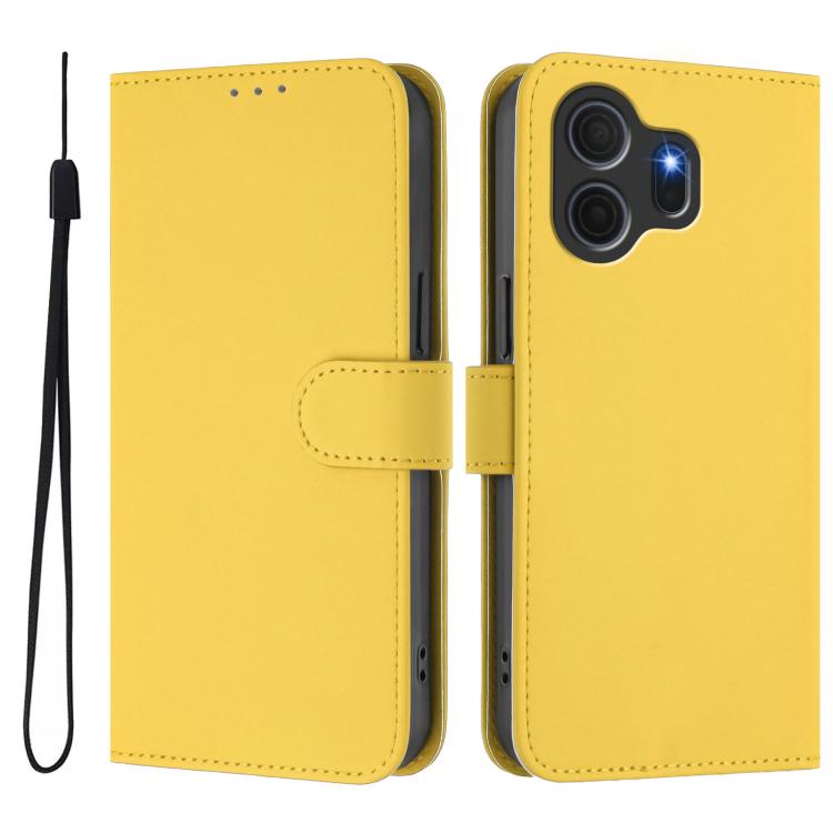For TCL Nxtpaper 70 Pro 5G Skin Feel Solid Color Leather Phone Case with Lanyard