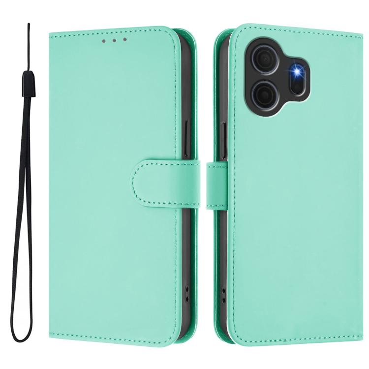 For TCL Nxtpaper 70 Pro 5G Skin Feel Solid Color Leather Phone Case with Lanyard