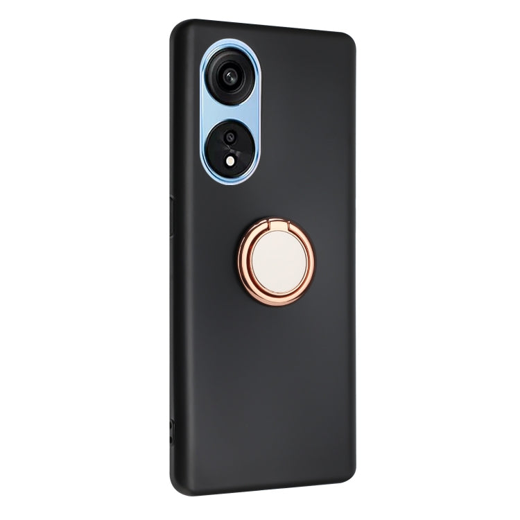 For OPPO A1 Pro / Reno8 T 5G Matte Ring Holder TPU Phone Case