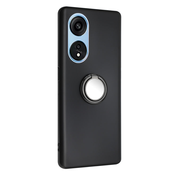For OPPO A1 Pro / Reno8 T 5G Matte Ring Holder TPU Phone Case