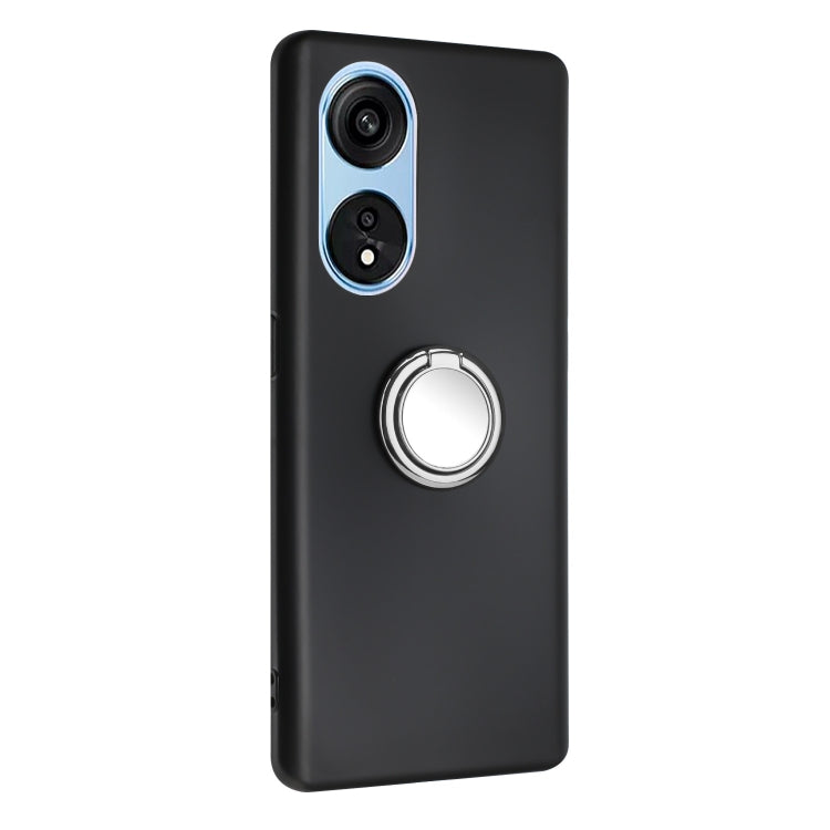 For OPPO A1 Pro / Reno8 T 5G Matte Ring Holder TPU Phone Case
