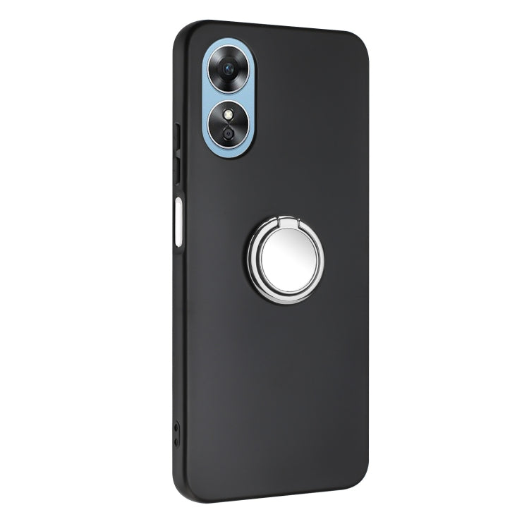 For OPPO A18 / A38 Matte Ring Holder TPU Phone Case