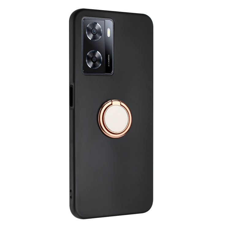 For OPPO A57 Matte Ring Holder TPU Phone Case