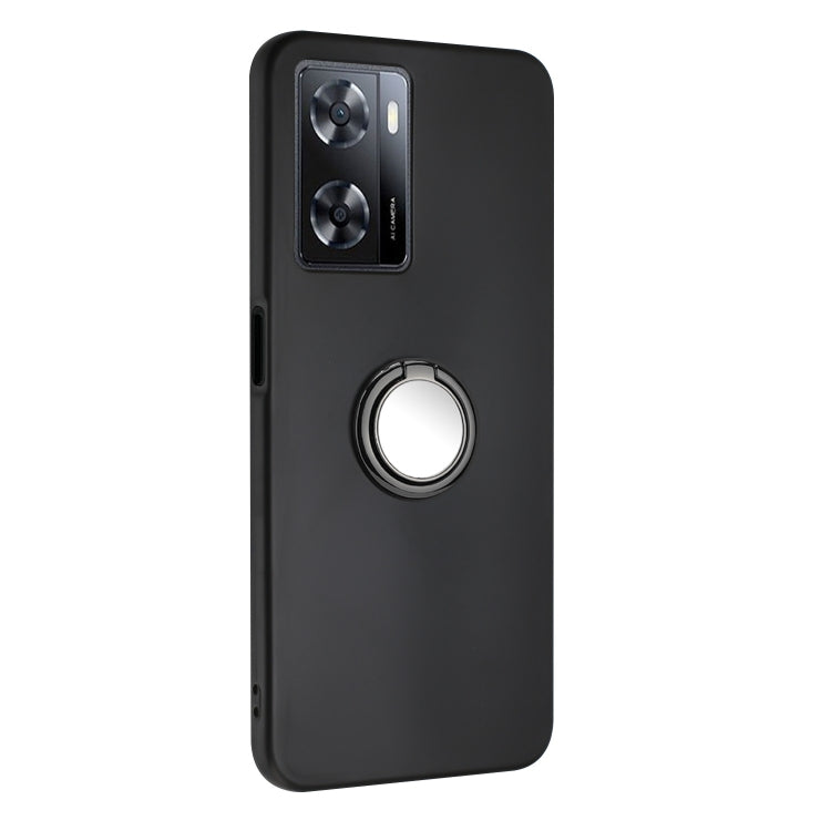 For OPPO A57 Matte Ring Holder TPU Phone Case