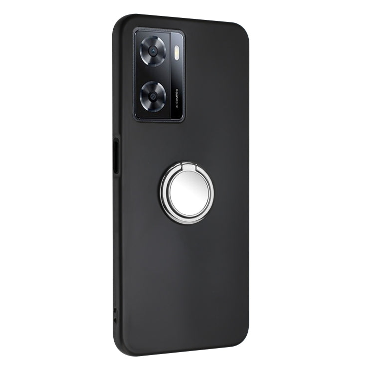 For OPPO A57 Matte Ring Holder TPU Phone Case