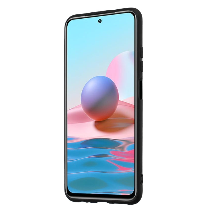 For Redmi Note 10 4G / Xiaomi Poco M5s Matte Ring Holder TPU Phone Case
