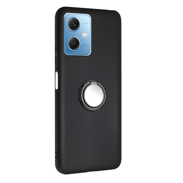 For Redmi Note 12 5G / Xiaomi Poco X5 Matte Ring Holder TPU Phone Case