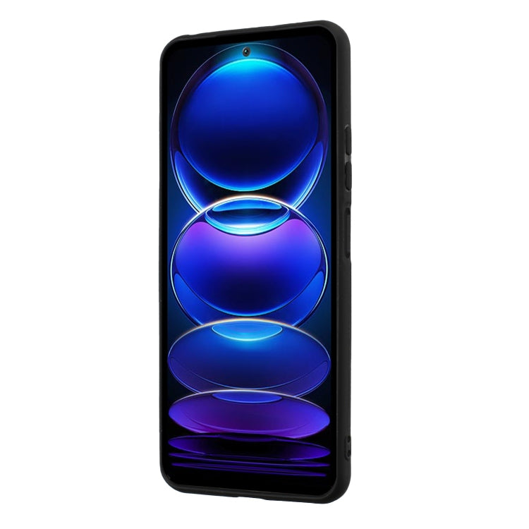 For Redmi Note 12 5G / Xiaomi Poco X5 Matte Ring Holder TPU Phone Case