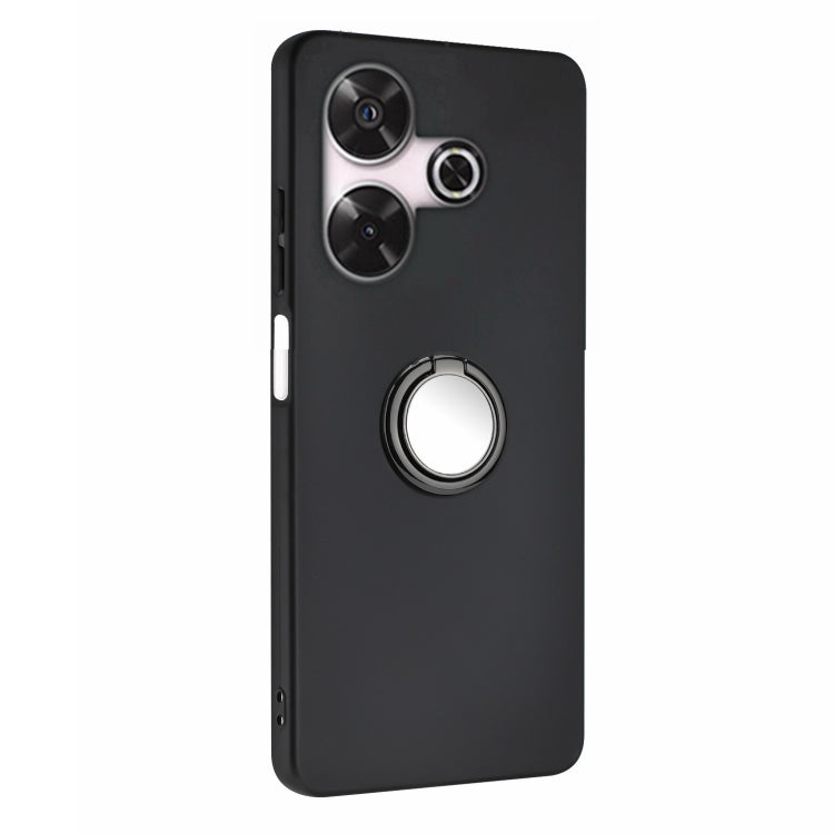 For Redmi 13 4G / 5G Matte Ring Holder TPU Phone Case
