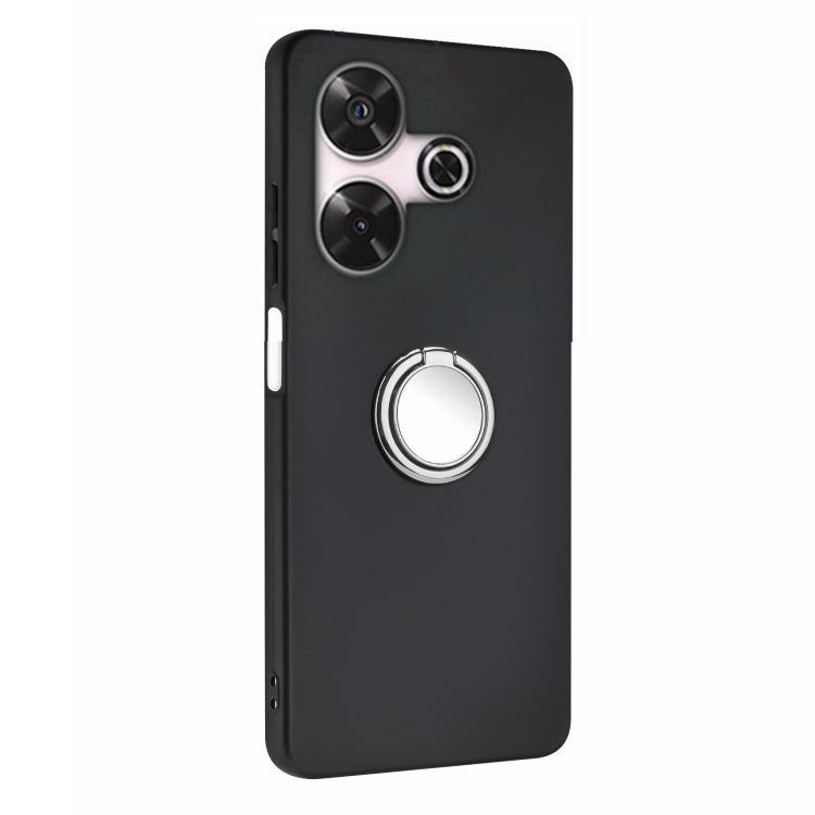 For Redmi 13 4G / 5G Matte Ring Holder TPU Phone Case