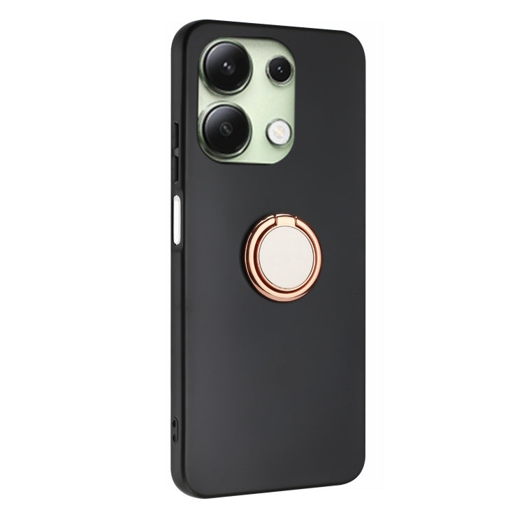For Redmi Note 13 4G Matte Ring Holder TPU Phone Case