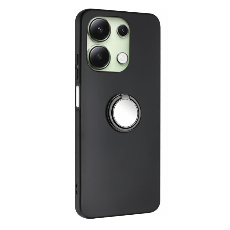 For Redmi Note 13 4G Matte Ring Holder TPU Phone Case
