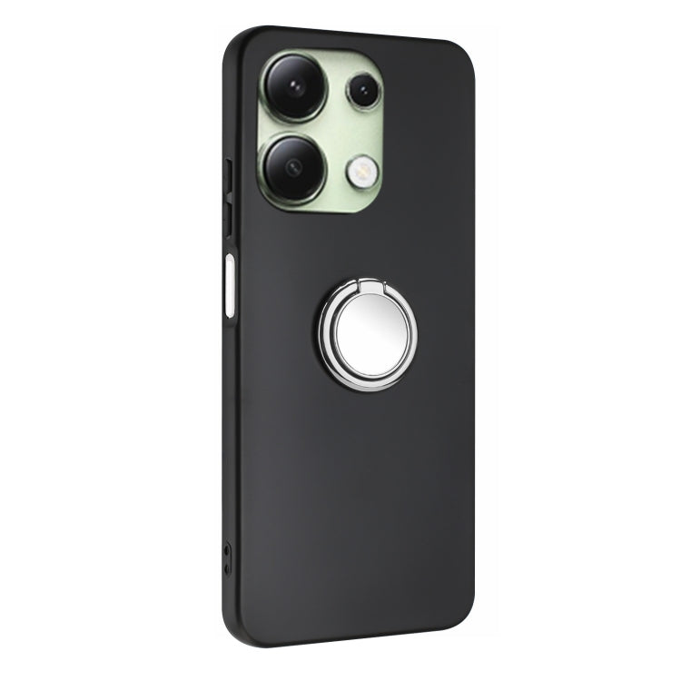 For Redmi Note 13 4G Matte Ring Holder TPU Phone Case
