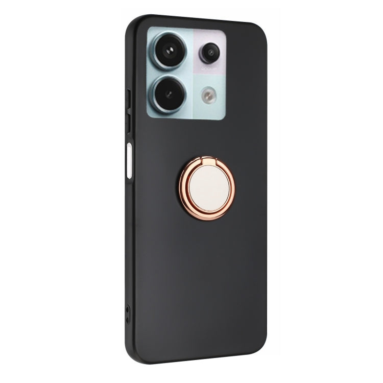 For Redmi Note 13 5G Matte Ring Holder TPU Phone Case