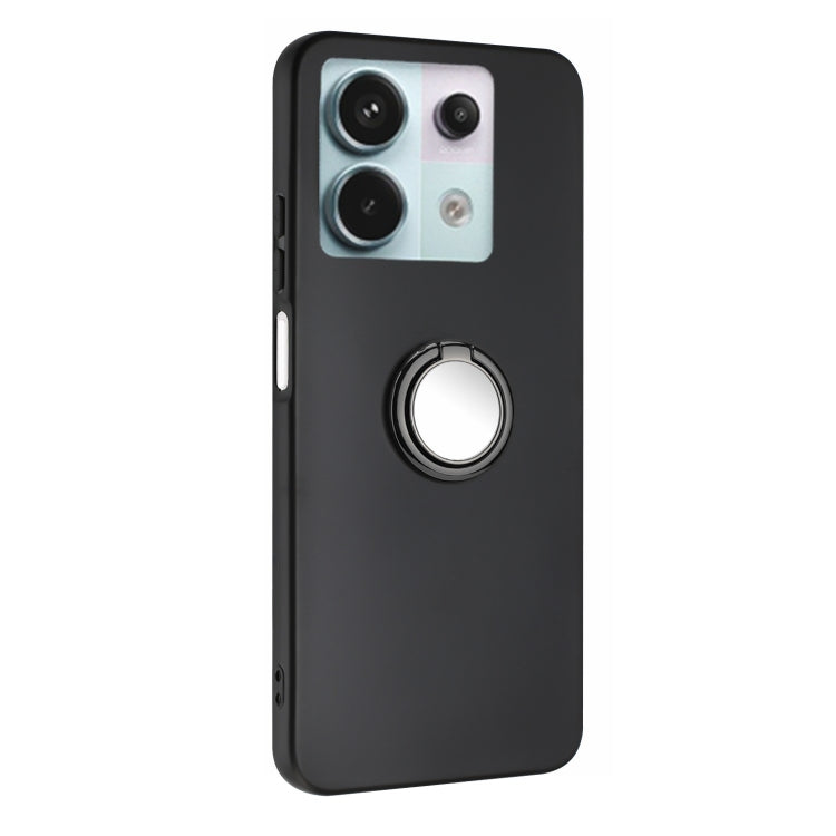 For Redmi Note 13 5G Matte Ring Holder TPU Phone Case