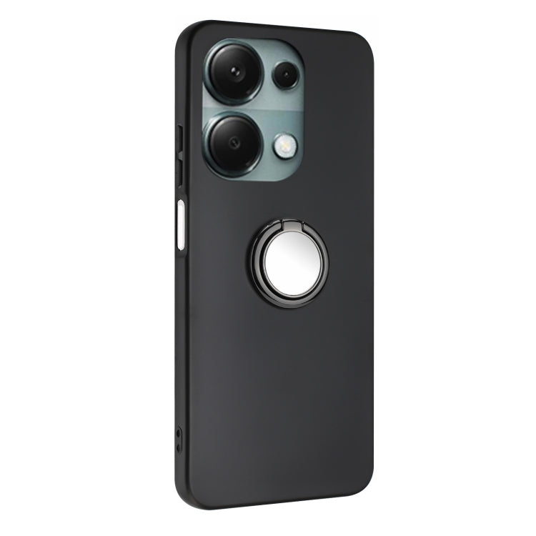 For Redmi Note 13 Pro 4G / Note 14S 4G Matte Ring Holder TPU Phone Case