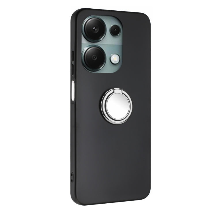For Redmi Note 13 Pro 4G / Note 14S 4G Matte Ring Holder TPU Phone Case