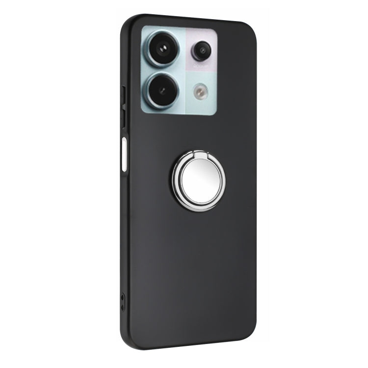 For Redmi Note 13 Pro 5G Matte Ring Holder TPU Phone Case