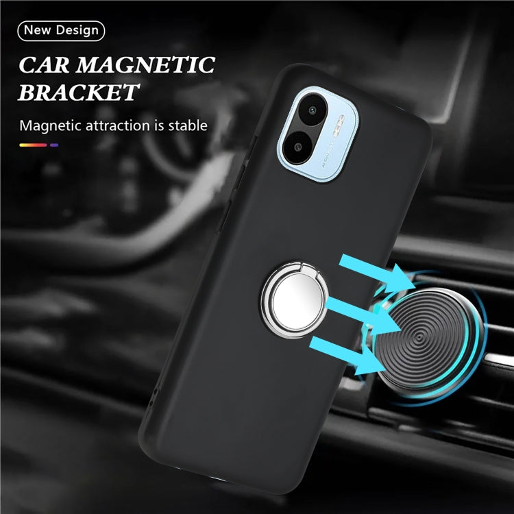 For Redmi A1 / A2 Matte Ring Holder TPU Phone Case