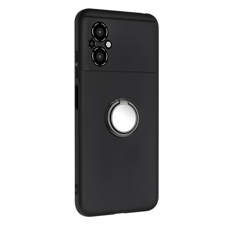 For Xiaomi Poco M4 5G Matte Ring Holder TPU Phone Case
