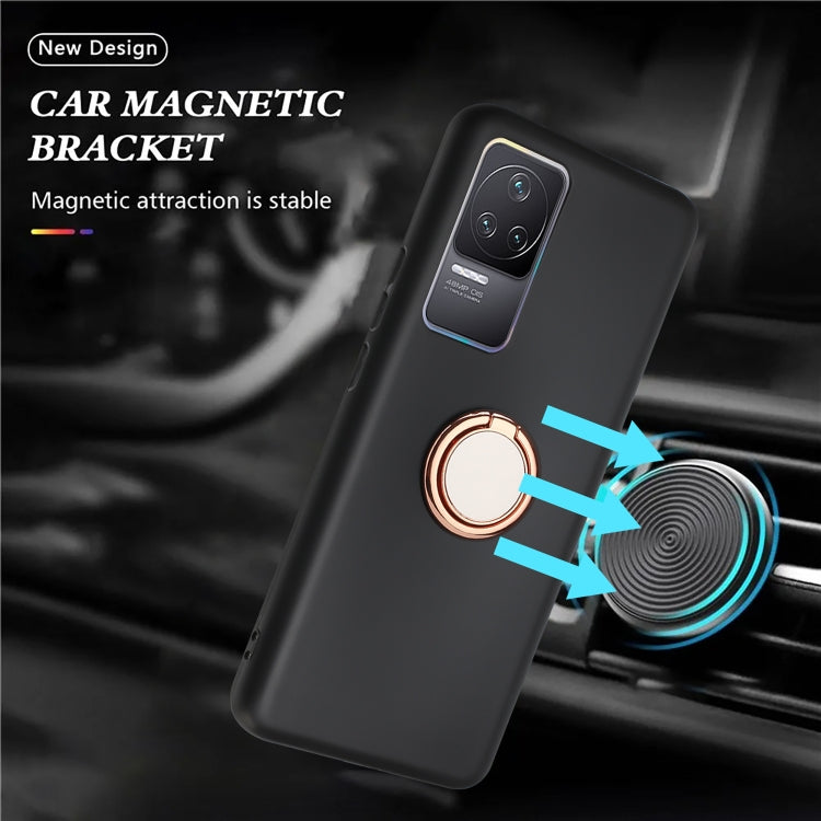 For Xiaomi 12T Matte Ring Holder TPU Phone Case