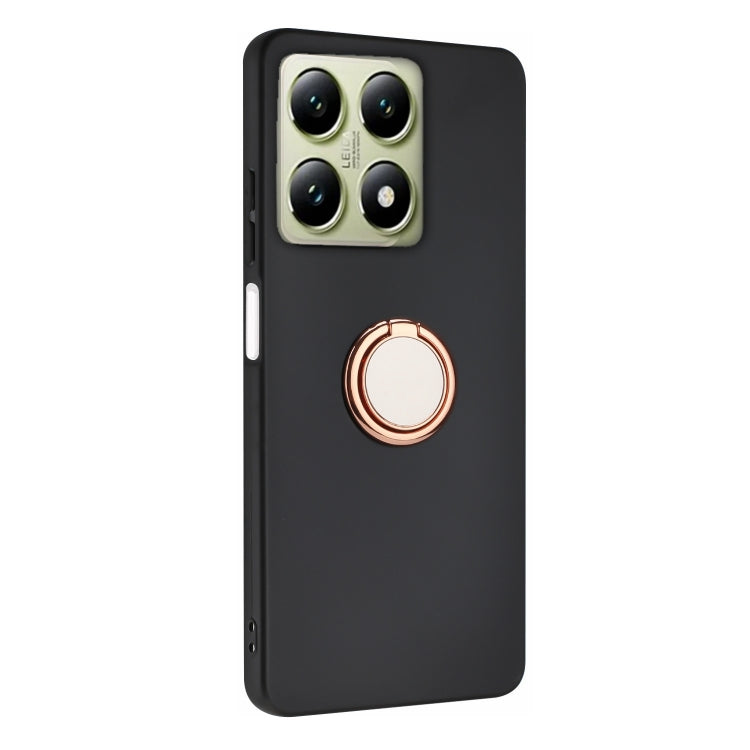 For Xiaomi 14T Pro Matte Ring Holder TPU Phone Case