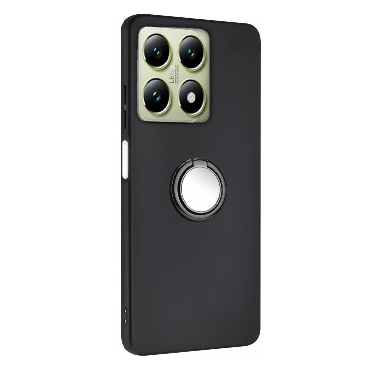 For Xiaomi 14T Pro Matte Ring Holder TPU Phone Case