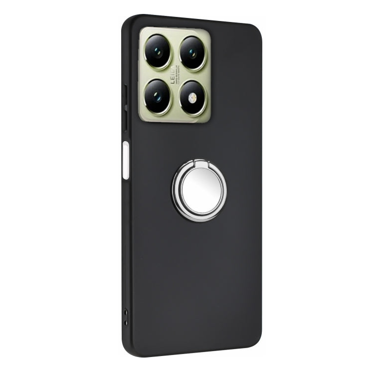 For Xiaomi 14T Pro Matte Ring Holder TPU Phone Case