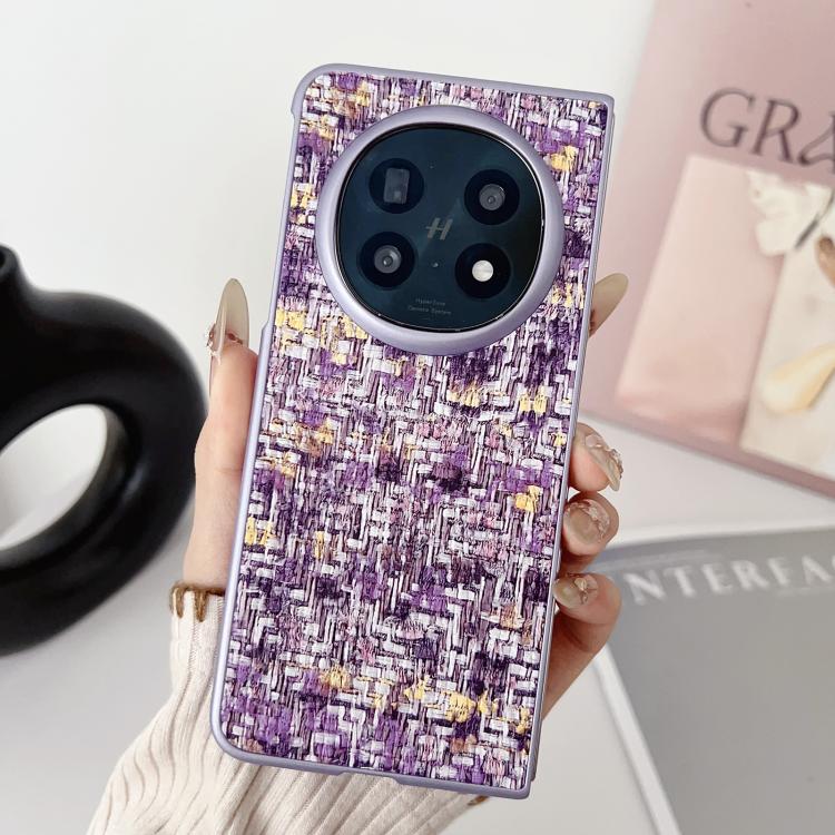 For OPPO Find N5 Illusory Color Weaving Texture Phone Case