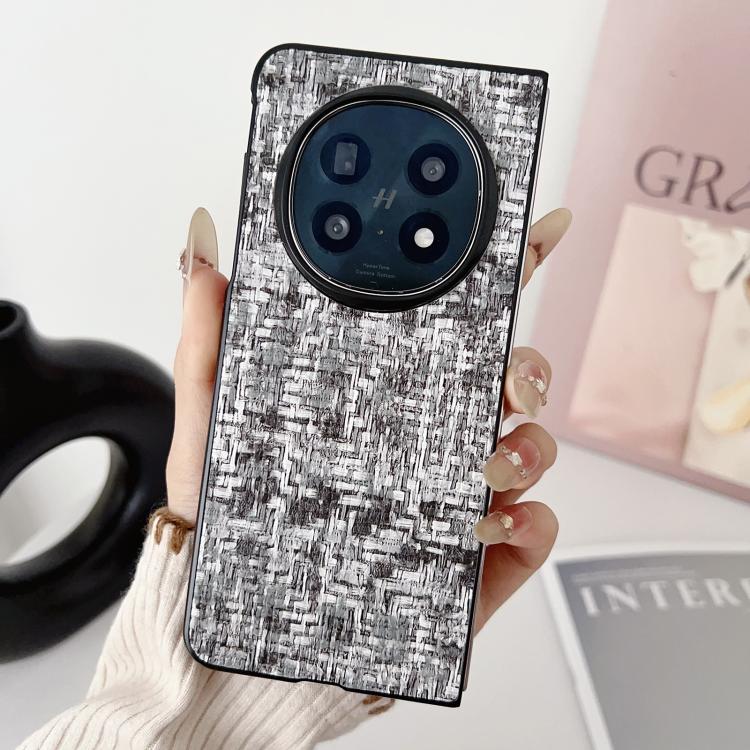 For OPPO Find N5 Illusory Color Weaving Texture Phone Case