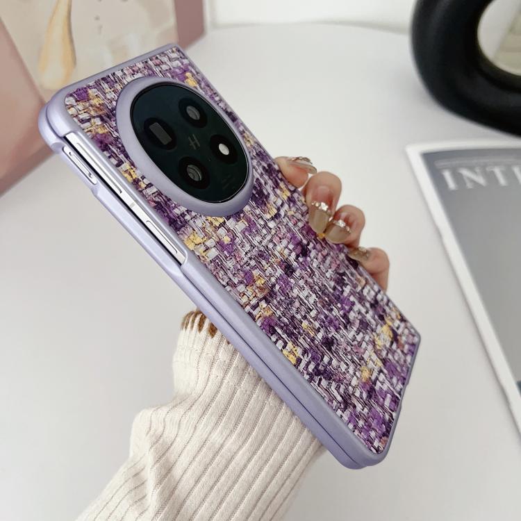 For OPPO Find N5 Illusory Color Weaving Texture Phone Case