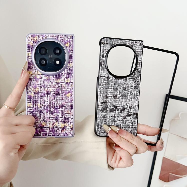 For OPPO Find N5 Illusory Color Weaving Texture Phone Case