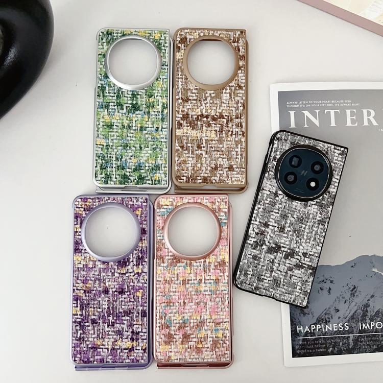 For OPPO Find N5 Illusory Color Weaving Texture Phone Case