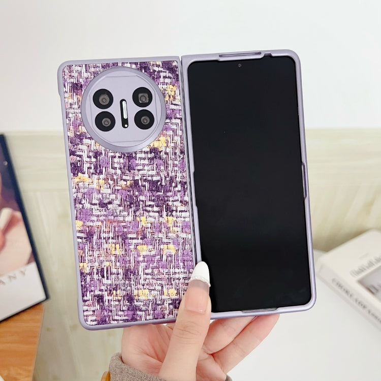 For Huawei Mate X3 / X5 Illusory Color Weaving Texture Phone Case