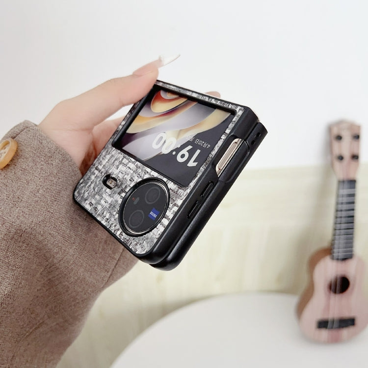 For vivo X Flip Illusory Color Weaving Texture Phone Case