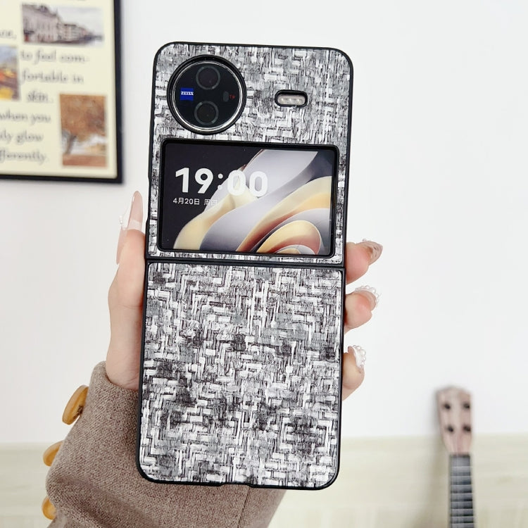 For vivo X Flip Illusory Color Weaving Texture Phone Case