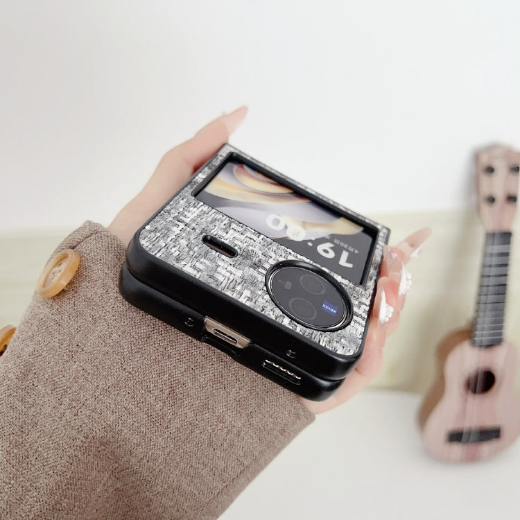 For vivo X Flip Illusory Color Weaving Texture Phone Case