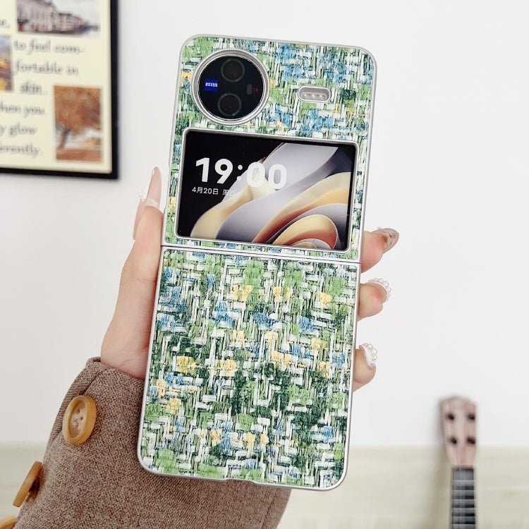 For vivo X Flip Illusory Color Weaving Texture Phone Case