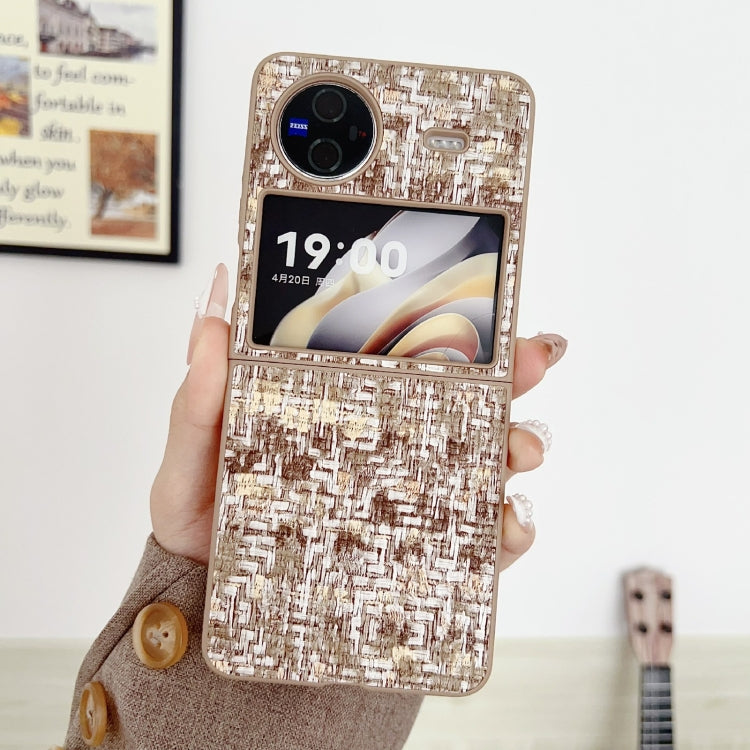 For vivo X Flip Illusory Color Weaving Texture Phone Case