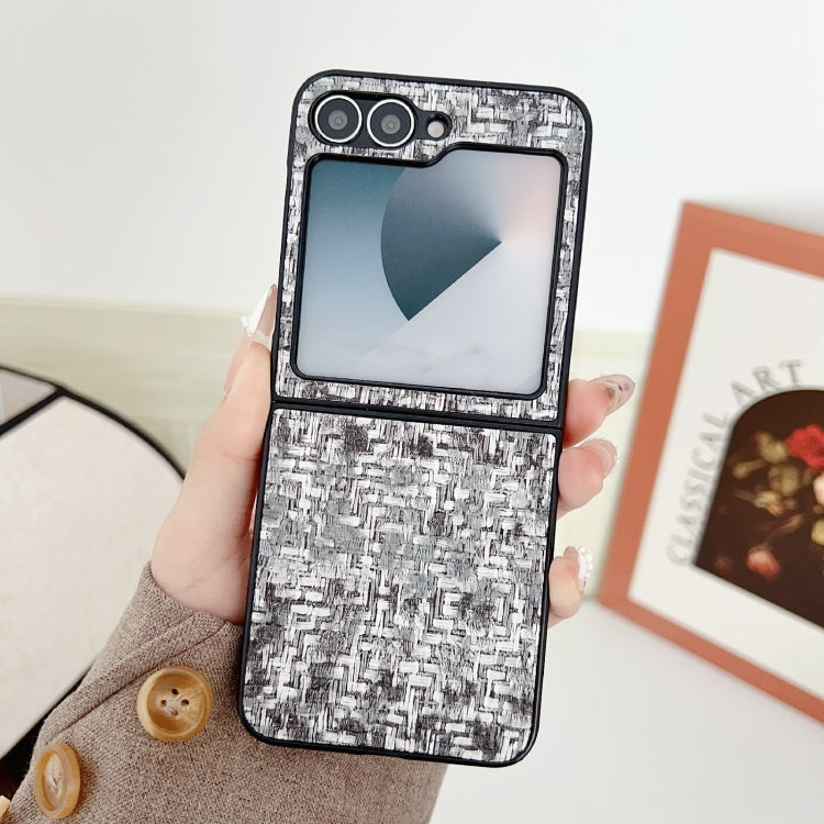 For Samsung Galaxy Z Flip5 Illusory Color Weaving Texture Phone Case
