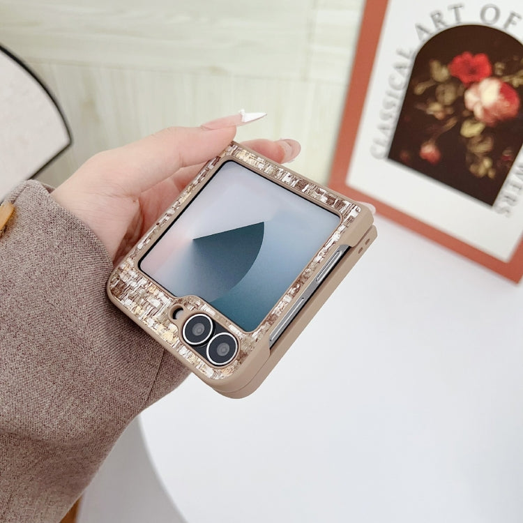 For Samsung Galaxy Z Flip5 Illusory Color Weaving Texture Phone Case