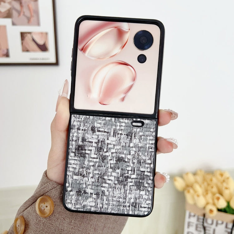 For Honor Magic V Flip Illusory Color Weaving Texture Phone Case