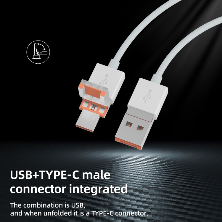 NK-1011TL Pro USB-C / Type-C, 8 Pin, USB to USB-C / Type-C, USB, CF, TF, SD Card Slot Card Reader Adapter - White