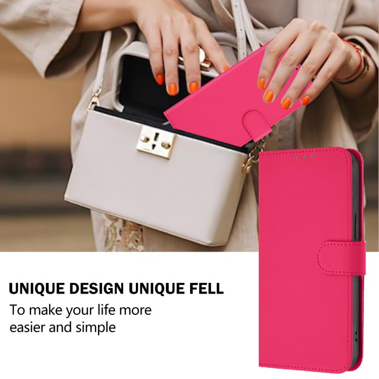 For Google Pixel 11 Pro XL Skin Feel Solid Color Leather Phone Case with Lanyard
