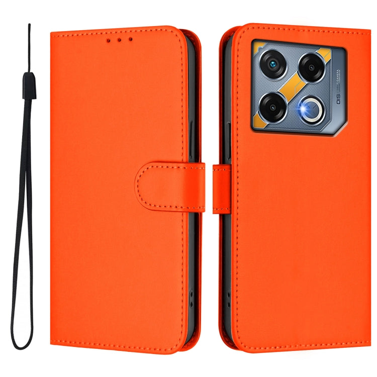 For Infinix GT 20 Pro 5G Skin Feel Solid Color Leather Phone Case with Lanyard