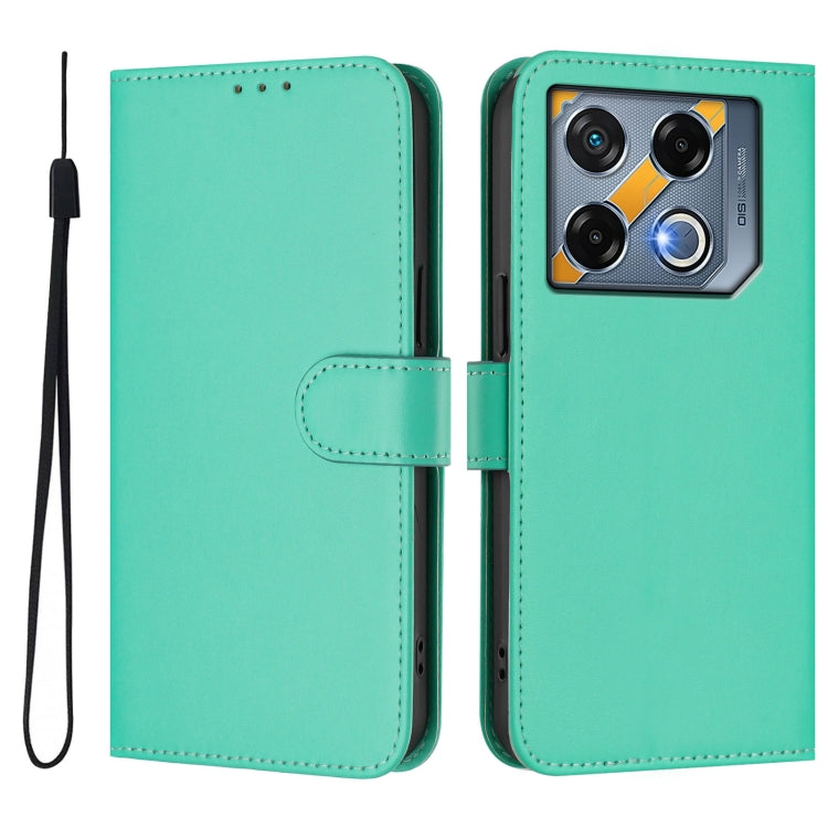 For Infinix GT 20 Pro 5G Skin Feel Solid Color Leather Phone Case with Lanyard